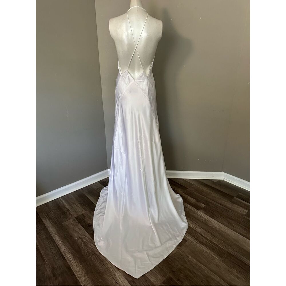 MICHAEL LO SORDO Alexandra silk-satin gown Size US10 $1,190 - Picture 10 of 14